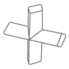 Магнитный перемешивающий элемент IKA IKAFLON 20 cross, крестообразный, 20x20 мм, PTFE покрытие, 5 шт/упак
